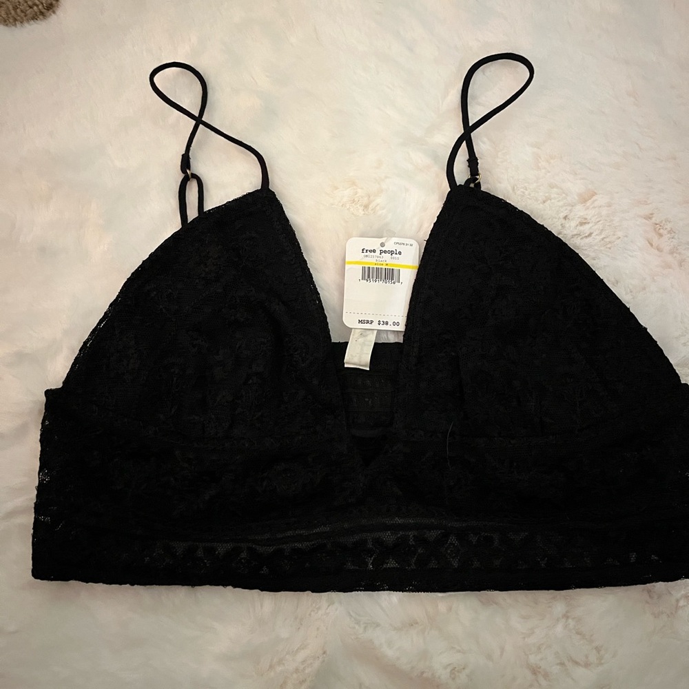 FREE PEOPLE lace bralette medium NWT